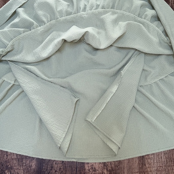 Talulah Green Smock Ruffle Tier Polyester Spandex Dress, Size Large Sundress - Picture 8 of 12